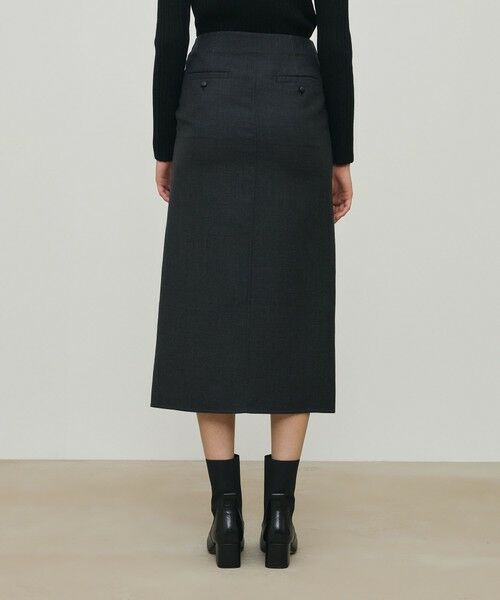 TOMORROWLAND / トゥモローランド ロング・マキシ丈スカート | ダブルフェイスツイル ダブルジップ タイトスカート | 詳細12