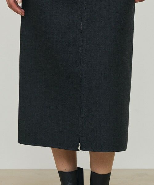 TOMORROWLAND / トゥモローランド ロング・マキシ丈スカート | ダブルフェイスツイル ダブルジップ タイトスカート | 詳細15