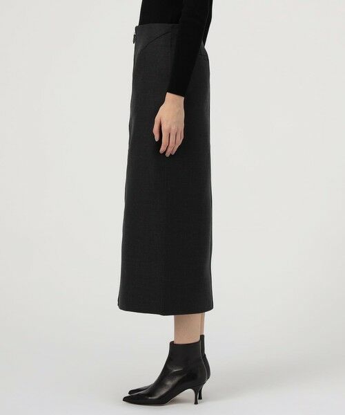 TOMORROWLAND / トゥモローランド ロング・マキシ丈スカート | ダブルフェイスツイル ダブルジップ タイトスカート | 詳細3