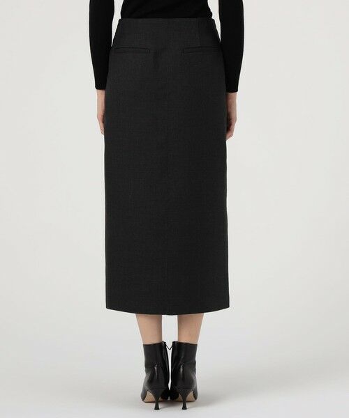 TOMORROWLAND / トゥモローランド ロング・マキシ丈スカート | ダブルフェイスツイル ダブルジップ タイトスカート | 詳細4