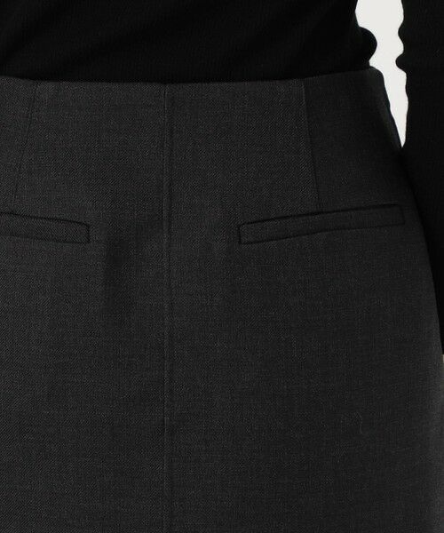 TOMORROWLAND / トゥモローランド ロング・マキシ丈スカート | ダブルフェイスツイル ダブルジップ タイトスカート | 詳細6