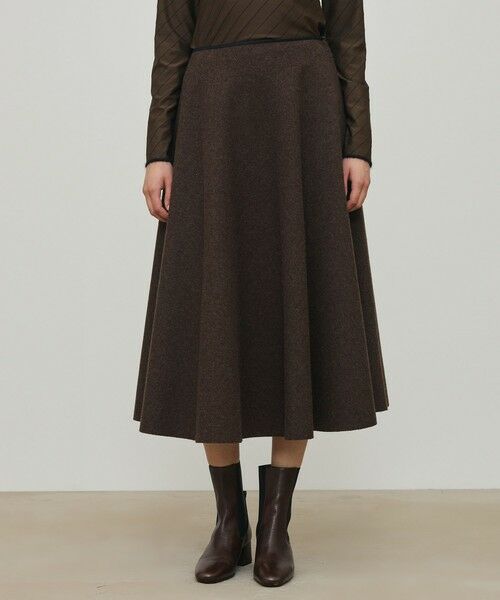TOMORROWLAND / トゥモローランド ミニ・ひざ丈スカート | ミルドウール サーキュラースカート | 詳細2