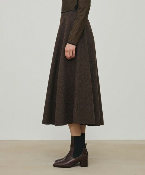 TOMORROWLAND / トゥモローランド ミニ・ひざ丈スカート | ミルドウール サーキュラースカート | 詳細3