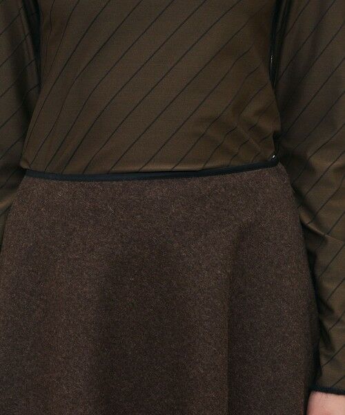 TOMORROWLAND / トゥモローランド ミニ・ひざ丈スカート | ミルドウール サーキュラースカート | 詳細5