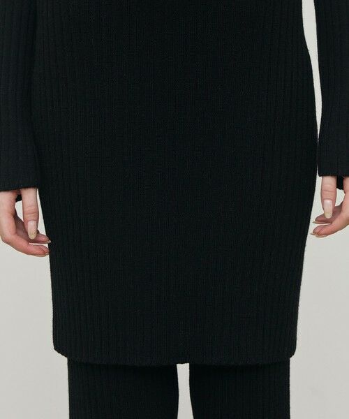 TOMORROWLAND / トゥモローランド ミニ丈・ひざ丈ワンピース | ウールリブ Vネックワンピース | 詳細7