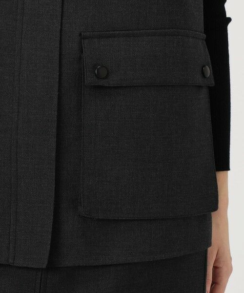 TOMORROWLAND / トゥモローランド ベスト | ダブルフェイスツイル ジレブルゾン | 詳細11