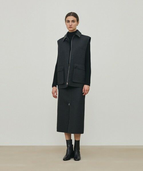 TOMORROWLAND / トゥモローランド ベスト | ダブルフェイスツイル ジレブルゾン | 詳細15