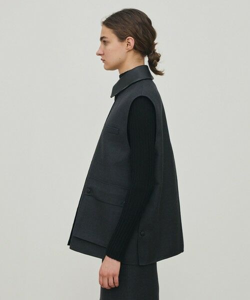 TOMORROWLAND / トゥモローランド ベスト | ダブルフェイスツイル ジレブルゾン | 詳細17