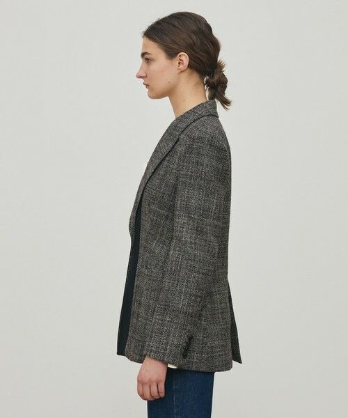 TOMORROWLAND / トゥモローランド テーラードジャケット | ウールリネンツイード バイカラージャケット | 詳細3