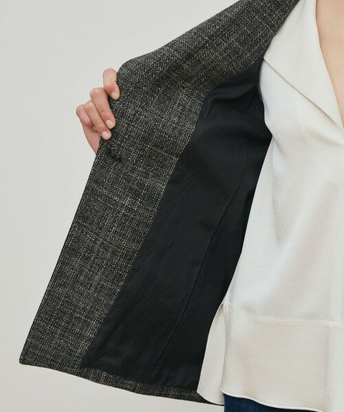 TOMORROWLAND / トゥモローランド テーラードジャケット | ウールリネンツイード バイカラージャケット | 詳細5