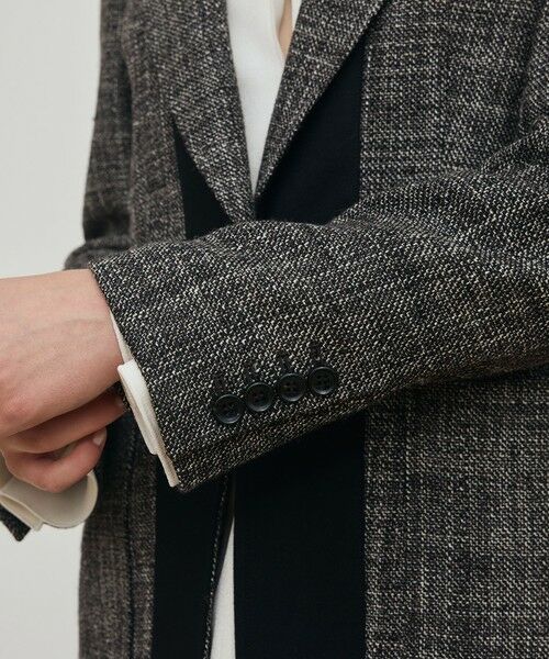 TOMORROWLAND / トゥモローランド テーラードジャケット | ウールリネンツイード バイカラージャケット | 詳細7