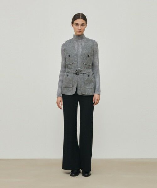 TOMORROWLAND / トゥモローランド ベスト | ライトダブルフェイスシャギー ベルテッドジレ | 詳細1