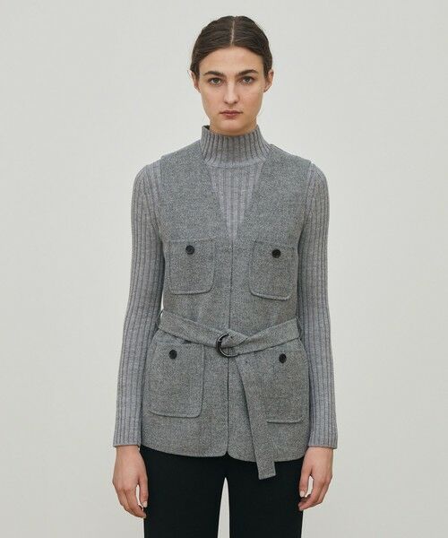 TOMORROWLAND / トゥモローランド ベスト | ライトダブルフェイスシャギー ベルテッドジレ | 詳細2