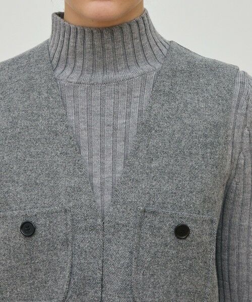 TOMORROWLAND / トゥモローランド ベスト | ライトダブルフェイスシャギー ベルテッドジレ | 詳細6