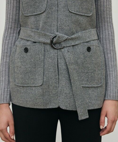 TOMORROWLAND / トゥモローランド ベスト | ライトダブルフェイスシャギー ベルテッドジレ | 詳細8