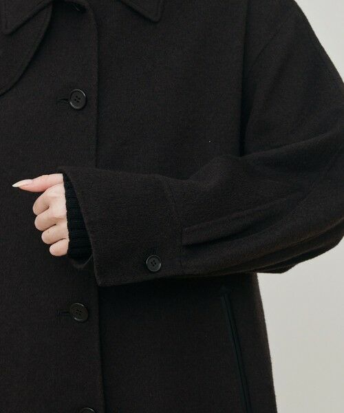 TOMORROWLAND / トゥモローランド その他アウター | ライトダブルフェイスシャギー チンベルト付きコート | 詳細8