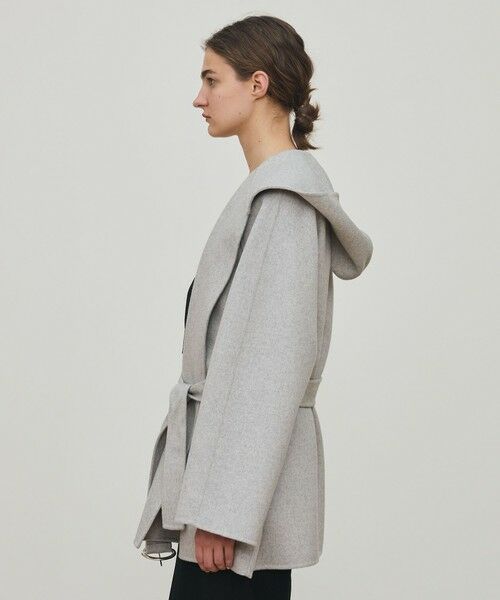 TOMORROWLAND / トゥモローランド その他アウター | ダブルフェイスメルトンビーバー フーディーミディコート | 詳細3