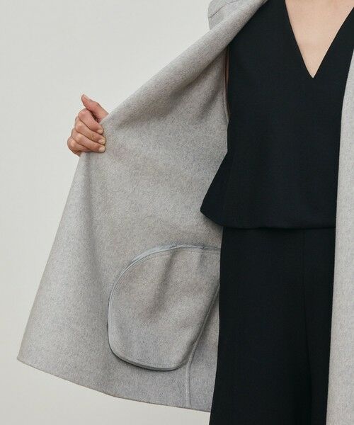 TOMORROWLAND / トゥモローランド その他アウター | ダブルフェイスメルトンビーバー フーディーミディコート | 詳細5