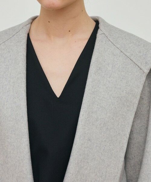 TOMORROWLAND / トゥモローランド その他アウター | ダブルフェイスメルトンビーバー フーディーミディコート | 詳細6