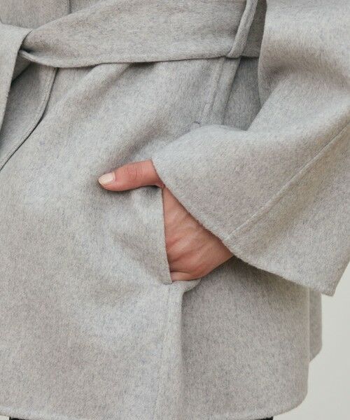 TOMORROWLAND / トゥモローランド その他アウター | ダブルフェイスメルトンビーバー フーディーミディコート | 詳細9