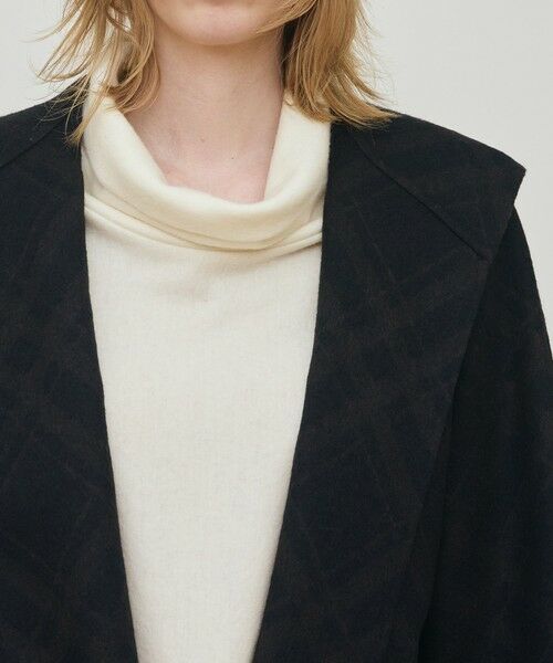 TOMORROWLAND / トゥモローランド その他アウター | ダブルフェイスチェックジャガード フーディーミディコート | 詳細14