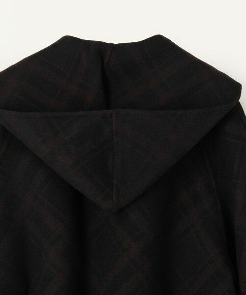 TOMORROWLAND / トゥモローランド その他アウター | ダブルフェイスチェックジャガード フーディーミディコート | 詳細4