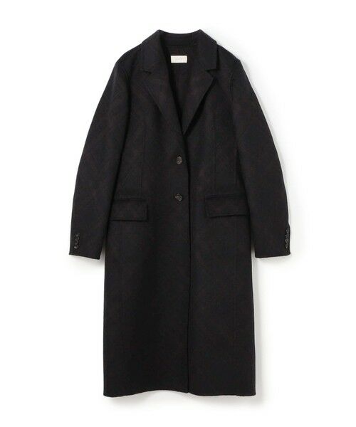 TOMORROWLAND/トゥモローランド 【WEB先行予約】ダブルフェイスチェックジャガード チェスターコート 48 ダークブラウン系 F TOMORROWLAND/トゥモローランド 【WEB先行予約】ダブルフェイスチェックジャガード チェスターコート 48 ダークブラウン系 F