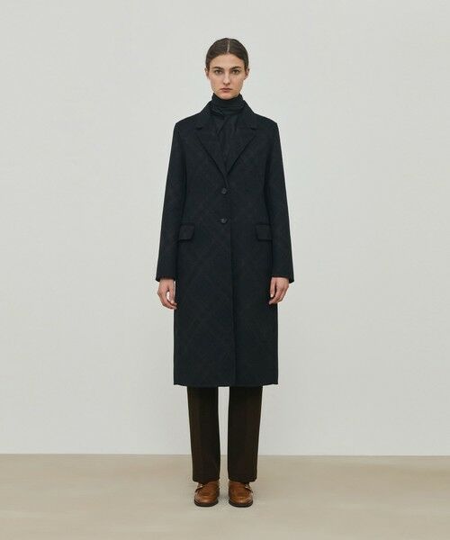 TOMORROWLAND / トゥモローランド その他アウター | ダブルフェイスチェックジャガード チェスターコート | 詳細1