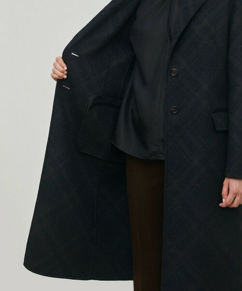 TOMORROWLAND / トゥモローランド その他アウター | ダブルフェイスチェックジャガード チェスターコート | 詳細5