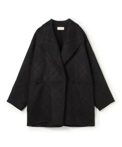 TOMORROWLAND / トゥモローランド その他アウター | ダブルフェイスチェックジャガード ウィングカラーコート