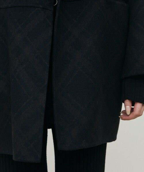 TOMORROWLAND / トゥモローランド その他アウター | ダブルフェイスチェックジャガード ウィングカラーコート | 詳細8