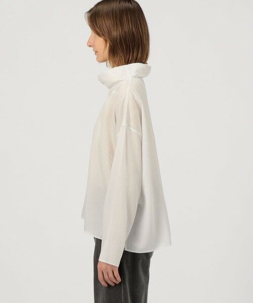 TOMORROWLAND / トゥモローランド シャツ・ブラウス（半袖以外） | セルロースシルクブロード ハイネックプルオーバーシャツ | 詳細3