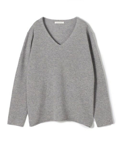 TOMORROWLAND / トゥモローランド ニット・セーター | スコットランドカシミヤ Vネックプルオーバー(15 グレー)