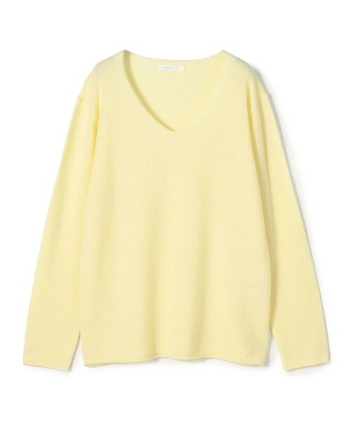 TOMORROWLAND / トゥモローランド ニット・セーター | スコットランドカシミヤ Vネックプルオーバー(21 ライトイエロー)