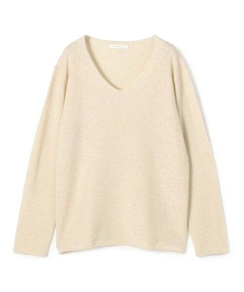 TOMORROWLAND / トゥモローランド ニット・セーター | スコットランドカシミヤ Vネックプルオーバー(41 ライトベージュ)