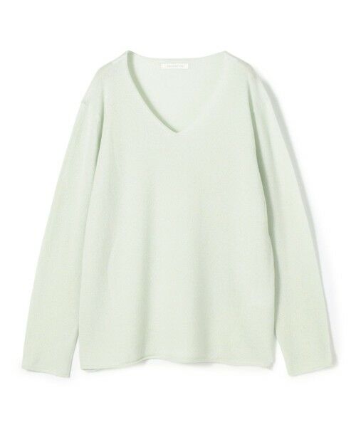 TOMORROWLAND / トゥモローランド ニット・セーター | スコットランドカシミヤ Vネックプルオーバー(51 ライトグリーン)