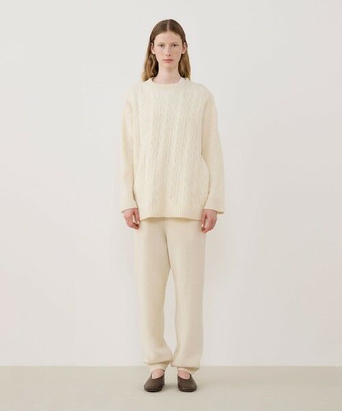 TOMORROWLAND / トゥモローランド ニット・セーター | モンゴルカシミヤケーブル クルーネックプルオーバー | 詳細1
