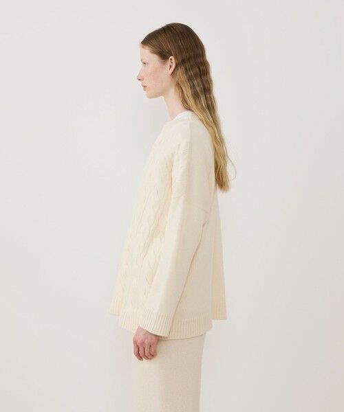 TOMORROWLAND / トゥモローランド ニット・セーター | モンゴルカシミヤケーブル クルーネックプルオーバー | 詳細3