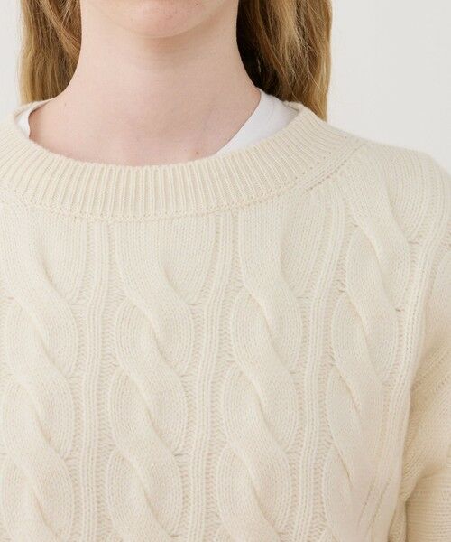 TOMORROWLAND / トゥモローランド ニット・セーター | モンゴルカシミヤケーブル クルーネックプルオーバー | 詳細5