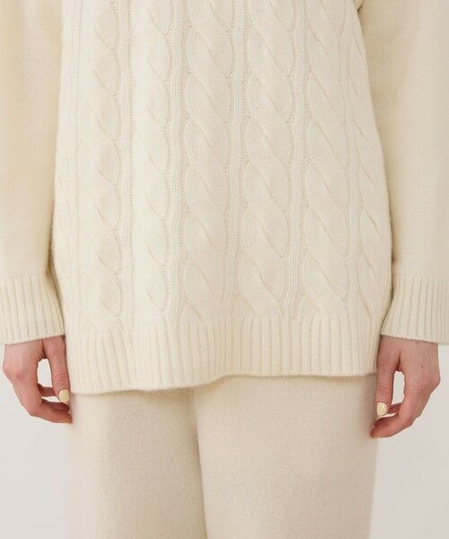 TOMORROWLAND / トゥモローランド ニット・セーター | モンゴルカシミヤケーブル クルーネックプルオーバー | 詳細7
