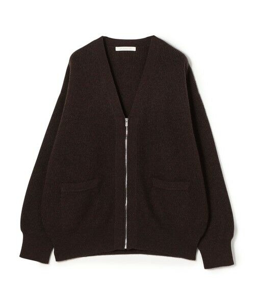 TOMORROWLAND/トゥモローランド モンゴルヤク ジップアップカーディガン 49 ダークブラウン F TOMORROWLAND/トゥモローランド モンゴルヤク ジップアップカーディガン 49 ダークブラウン F