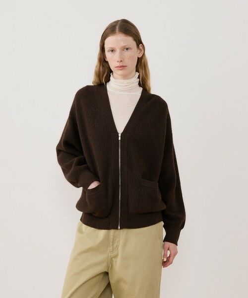 TOMORROWLAND / トゥモローランド カーディガン・ボレロ | モンゴルヤク ジップアップカーディガン | 詳細2