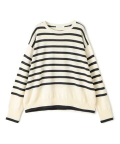 TOMORROWLAND / トゥモローランド ニット・セーター | ウーステッドウール ラウンドネックプルオーバー