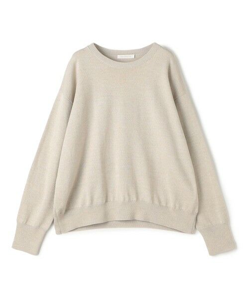 TOMORROWLAND/トゥモローランド ウーステッドウール ラウンドネックプルオーバー 91 ゴールド F