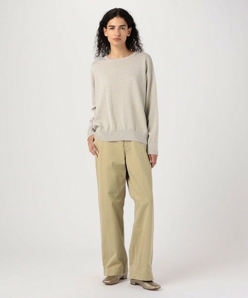 TOMORROWLAND / トゥモローランド ニット・セーター | ウーステッドウール ラウンドネックプルオーバー | 詳細1