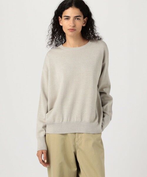 TOMORROWLAND / トゥモローランド ニット・セーター | ウーステッドウール ラウンドネックプルオーバー | 詳細2