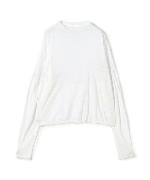 TOMORROWLAND / トゥモローランド カットソー(半袖以外) | レーヨンカシミヤジャージー ビルドネックプルオーバー(11 ホワイト)