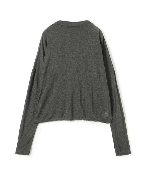 TOMORROWLAND / トゥモローランド カットソー(半袖以外) | レーヨンカシミヤジャージー ビルドネックプルオーバー(17 チャコールグレー)