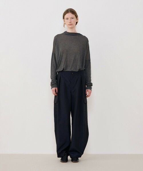 TOMORROWLAND / トゥモローランド カットソー(半袖以外) | レーヨンカシミヤジャージー ビルドネックプルオーバー | 詳細1