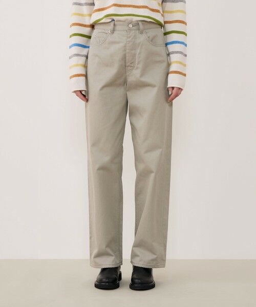 TOMORROWLAND / トゥモローランド その他パンツ | ブラッシュドツイル セミワイドパンツ | 詳細3